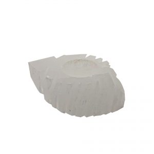 Selenite Porta Velas Espiral